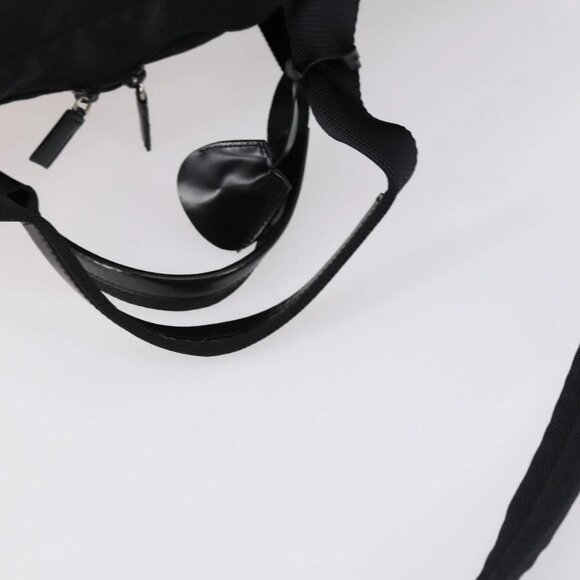 PRADA Boston Bag Nylon 2way Black Silver Auth - Picture 8 of 16